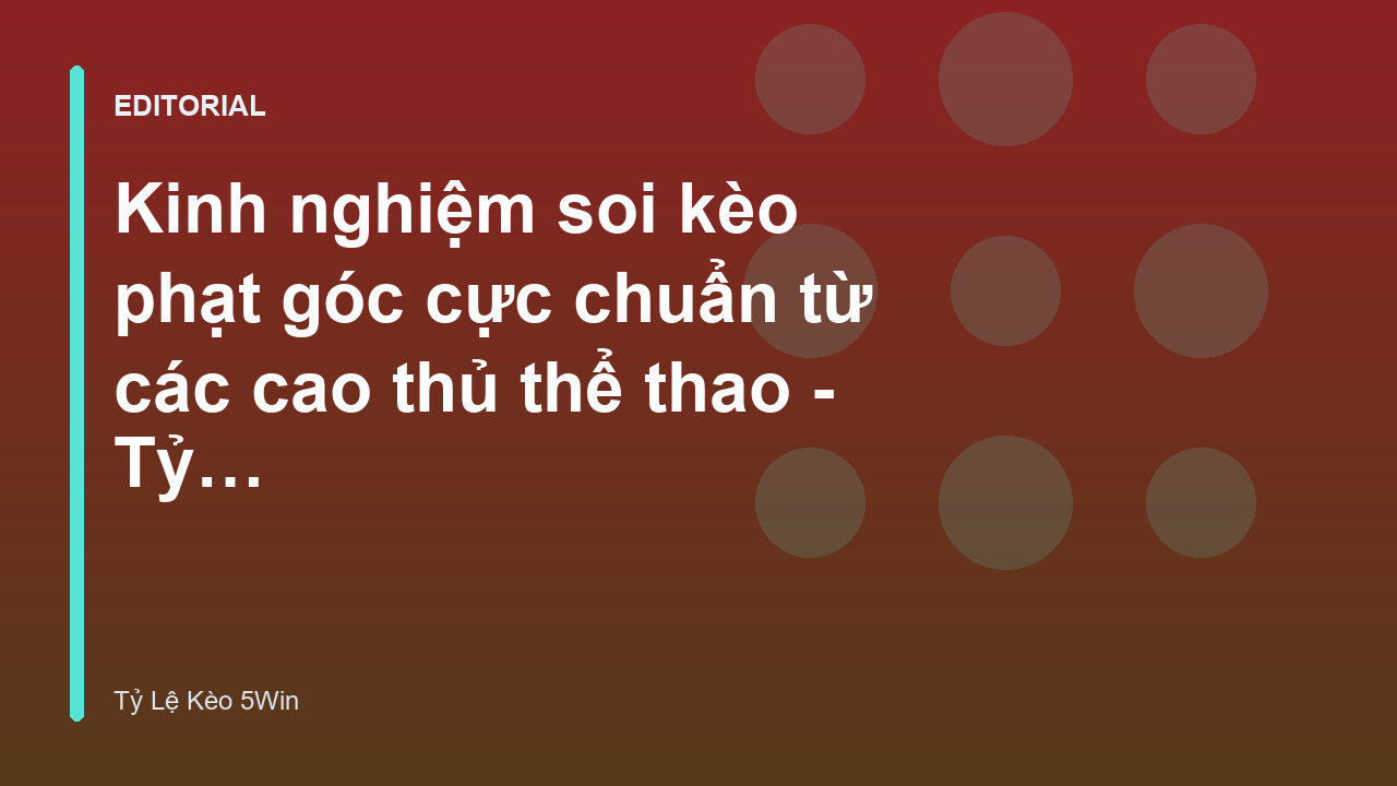 Người chơi đang phân tích kèo phạt góc bóng đá